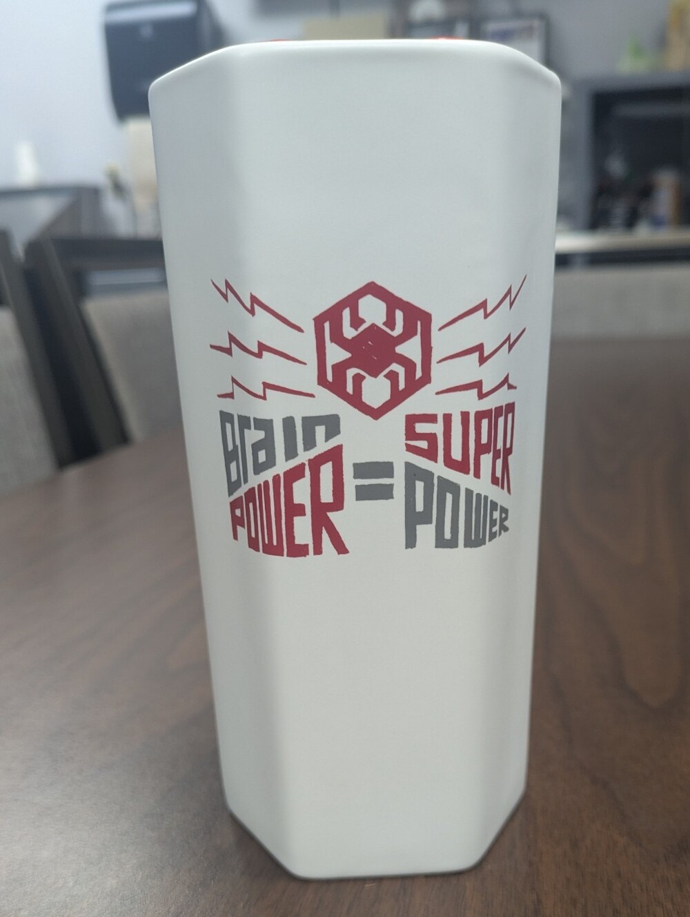 Spiderman White Brain Power = Super Power Tumbler, Disney Parks